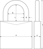 Kłódki - Synology PADLOCK ABUS 24670 70X82 MM - miniaturka - grafika 1