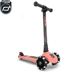 SCOOTANDRIDE Highwaykick 3 LED Hulajnoga składana ze świecącymi kółkami 3+ Peach - Hulajnogi - miniaturka - grafika 1