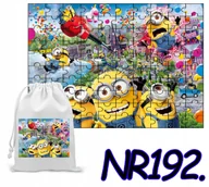 Puzzle - PUZZLE 110 EL. UKŁADANKA PREZENT MINIONKI BAJKI + WORECZEK Z NADRUKIEM - miniaturka - grafika 1