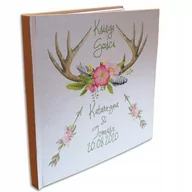 Wesele i ślub - B1 BOHO BRĄZOWA KSIĘGA GOŚCI ALBUM WESELE ŚLUB - miniaturka - grafika 1