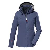 Kurtki damskie - killtec Damska kurtka funkcyjna/kurtka outdoorowa z odpinanym kapturem, krótki rozmiar KOS 133 kg, WMN JCKT, denim, 22, 40826-000 - miniaturka - grafika 1