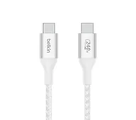 Kable USB - Belkin Kabel Boost USB-C do USB-C 240W 2m, biały - miniaturka - grafika 1