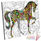 Malowanie po numerach - Zestaw do malowania po numerach, 40x50 cm, Koń Mozaika - miniaturka - grafika 1