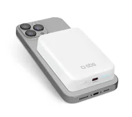Powerbanki - SBS TEBB10000MAG1CW  10000mAh Magsafe10W Biały - miniaturka - grafika 1