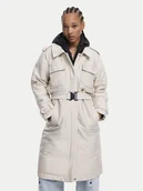 Płaszcze damskie - Desigual Płaszcz przejściowy Empire 25WWEW58 Écru Regular Fit - miniaturka - grafika 1