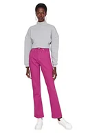 Spodnie damskie - Trendyol Herren Hoher Bund Flared Jeansy damskie, Produkt wysokiej, 32 - miniaturka - grafika 1