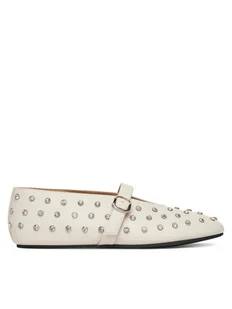 Badura Baleriny NASTU-D005-68-5 Beżowy - Baleriny - miniaturka - grafika 1