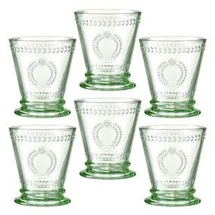 Zestaw szklanek zielonych 240 ml 6 sztuk MERIDA - Szklanki - miniaturka - grafika 1