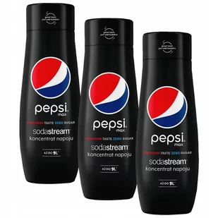 Syropy SodaStream koncentrat Pepsi Max 440ml 3 szt - Syropy i koncentraty owocowe - miniaturka - grafika 1