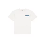 Koszulki męskie - Wrangler Męski t-shirt z logo, biały, duży, biały, L - miniaturka - grafika 1