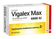 Witaminy i minerały - Biofarm SP Z O.O Vigalex Max 4000 IU 90 tabletek - miniaturka - grafika 1