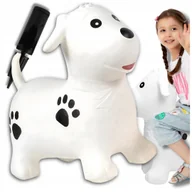 Skoczki dla dzieci - SKOCZEK DLA DZIECI DO SKAKANIA GUMOWY Z POMPKĄ PIES - miniaturka - grafika 1