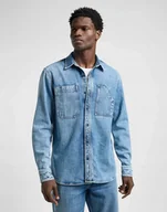 Koszule męskie - LEE ENGINEER OVERSHIRT BLUE MEADOW WASH 112363915 L - miniaturka - grafika 1