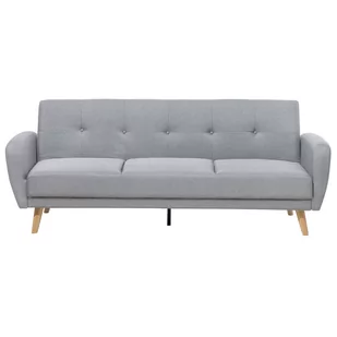 Sofa rozkładana 3-osobowa szara FLORLI - Sofy i kanapy - miniaturka - grafika 1