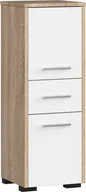Szafki łazienkowe - 3xEliving KORALIA D2SZ1 wysoka szafka łazienkowa w kolorze dąb sonoma/biały 85x30x30 - miniaturka - grafika 1