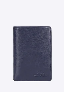 Męski portfel skórzany średni z RFID granatowy - Portfele Męski portfel skórzany średni z RFID granatowy - Portfele - miniaturka - grafika 1