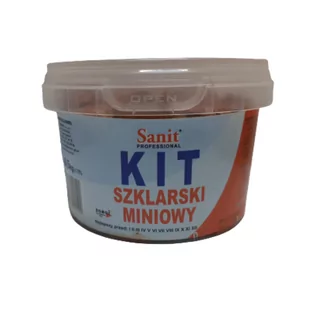 Kit szklarski miniowy 0,50 kg czerwony SANIT - Gipsy i gładzie gipsowe - miniaturka - grafika 1