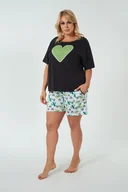 Piżamy damskie - Picos piżama damska krótki rękaw, krótkie spodnie - Italian Fashion - miniaturka - grafika 1