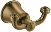 Wieszaki łazienkowe - Omnires Haczyk podwójny RETRO 7,8x6 x7,2cm brąz antyczny,Art Line AL53120BR ART LINE - miniaturka - grafika 1