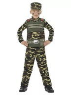Stroje karnawałowe - Smiffys smiffy 's 48209s Camouflage Military Boy kostium (mały) 48209S - miniaturka - grafika 1