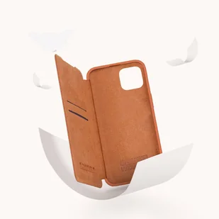 Nillkin Qin Leather Pro Case etui iPhone 14 osłona na aparat kabura pokrowiec obudowa z klapką czarny - Etui i futerały do telefonów - miniaturka - grafika 11
