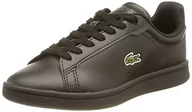 Buty dla dziewczynek - Lacoste 45suj0002, krótkie trampki dziecięce, Black, 35 EU - miniaturka - grafika 1