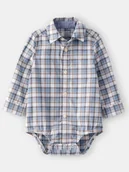 Body dla niemowląt - OshKosh Body-koszula w kolorze biało-błękitnym - miniaturka - grafika 1