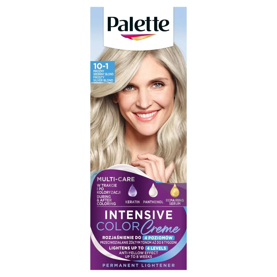 Palette - Intensive Color Creme Farba do włosów srebrny blond 10-1