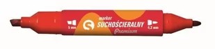 TETIS Marker suchościeralny dwustronny czerwony KM504-C2 Premium Tetis - Przybory szkolne - miniaturka - grafika 1