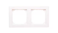 Klawisze i ramki - Schneider MERTEN RAMKA DWUKROTNA M-SMART BIAŁA SYSTEM M MERTEN MTN478219 - miniaturka - grafika 1