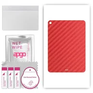 Akcesoria do tabletów i e-booków - folia naklejka skórka strukturalna na TYŁ do Apple iPad Air 11 6 gen. 2024 - Carbon Czerwony - apgo SKINS - miniaturka - grafika 1