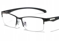 Okulary korekcyjne, oprawki, szkła - Okulary korekcyjne kujonki eleganckie minusy -0.5 - miniaturka - grafika 1