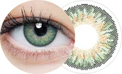 Soczewki kontaktowe - Clearlab, Clearcolor, Soczewki korekcyjne 1-Day Green -1.50 - miniaturka - grafika 1
