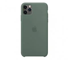 APPLE SILICONE CASE IPHONE 11 PRO MAX PINE GREEN MX012ZM/A ORYGINALNA PLOMBA - Etui i futerały do telefonów - miniaturka - grafika 1