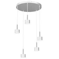 Lampy sufitowe - Milagro Lampa wisząca ARENA WHITE/SILVER 5xGX53 MLP7781 - miniaturka - grafika 1