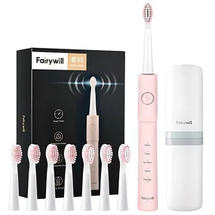 Fairywill FW-E11 Różowy - Szczoteczki elektryczne - miniaturka - grafika 1