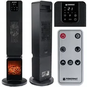 Grzejniki pokojowe - Grzejnik Elektryczny Kolumnowy Ceramiczny Kominek 2500W Termowentylator - miniaturka - grafika 1