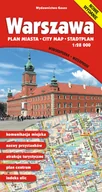 Książki podróżnicze - Wydawnictwo Gauss Warszawa. Plan miasta w skali 1:28 000 (wersja wodoodporna) LIT-47701 - miniaturka - grafika 1