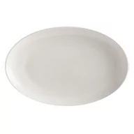 Tace i patery - Biały porcelanowy talerz Maxwell & Williams Basic, 25x16 cm - miniaturka - grafika 1