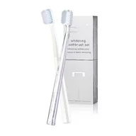 Szczoteczki do zębów - swiss smile swiss smile Whitening zestaw 1szt Medium-Soft Toothbrush White + 1szt Medium-Soft Toothbrush Transparent unisex - miniaturka - grafika 1
