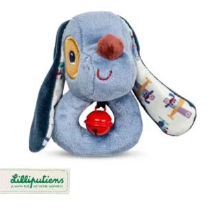 Grzechotka z dzwoneczkiem Piesek Jules 3 m+ - Gryzaki dla dzieci Grzechotka z dzwoneczkiem Piesek Jules 3 m+ - Gryzaki dla dzieci - miniaturka - grafika 1