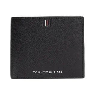 Portfel męski Tommy Hilfiger Th Central CC Flap and Coin czarny na prezent - AM0AM11856-BDS - Nerki - miniaturka - grafika 1