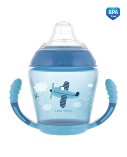 Canpol babies Babies, Toys, Kubek niekapek, silikonowy, Niebieski, 230 ml - Kubki dla dzieci - miniaturka - grafika 1