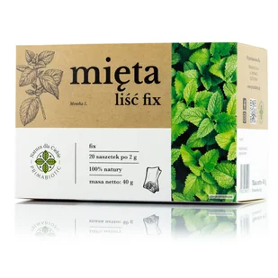 MI��TA LI���� FIX PRIMABIOTIC 20szt. x 2g Herbatka Uk��ad Pokarmowy - Herbata MI��TA LI���� FIX PRIMABIOTIC 20szt. x 2g Herbatka Uk��ad Pokarmowy - Herbata - miniaturka - grafika 1