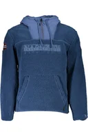 Bluzy męskie - BLUZA NAPAPIJRI BEZ ZAMKA MĘSKA NIEBIESKA - Napapijri - miniaturka - grafika 1