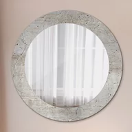 Lustra - Lustro dekoracyjne okrągłe Szary beton - miniaturka - grafika 1