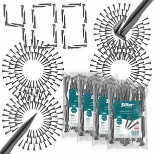 400x Szpilki Sillar śledzie kołki kotwy do przewodu kabla robota koszącego - Agrowłókniny - miniaturka - grafika 1