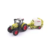 Samochody i pojazdy dla dzieci - Traktor z przyczepą, belownica siania, ciągnik Lena - model lub pojazd - miniaturka - grafika 1