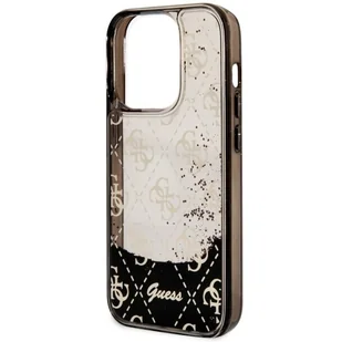 Guess GUHCP14LLC4PSGK iPhone 14 Pro 6.1" czarny/black hardcase Liquid Glitter 4G Transculent - Etui i futerały do telefonów - miniaturka - grafika 6