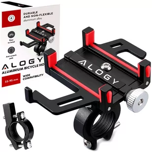 Uchwyt rowerowy na kierownicę Alogy Bike Phone Holder do telefonu 55-95mm na rower motor hulajnogę Czarny - Akcesoria do tabletów i e-booków - miniaturka - grafika 1